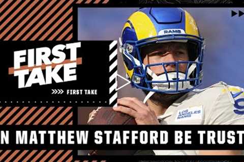 Can Matthew Stafford be trusted in the playoffs? First Take debates