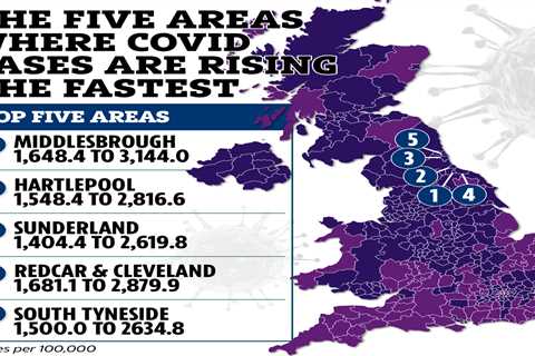 New Omicron epicentre emerges as 242 places see rise in cases – is YOURS on the list?