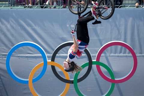 BMX freestyle, a new event, enthralls as Britain and Australia take first golds.