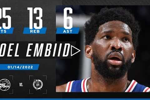 Joel Embiid notches 15th double-double of season as 76ers put away Celtics 💪