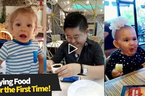 Cute Kids Trying Foods For The First Time