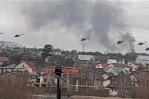 Russia launches an attack on Ukraine