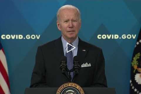 Biden Says Covid Testing Funds Are Running Low