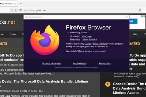 Mozilla Firefox 99.0: The following is new