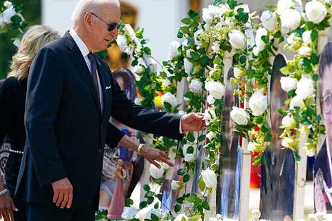 Biden visited Uvalde where 19 children were killed – •