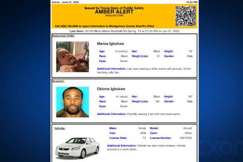 Amber Alert issued for 3-month-old last seen in Houston area