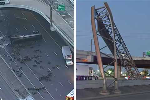 Houston Traffic: 18-wheeler crash on Southwest Freeway at Bissonnet caused major traffic delays..