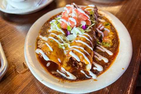 Texas barbecue and enchiladas is a classic combination