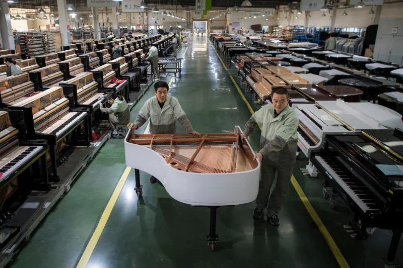 Chinese factory activity falls, weighing on weak economy