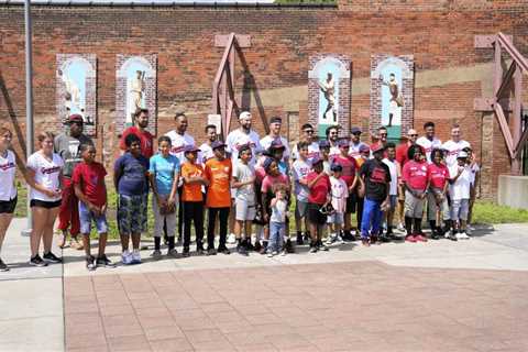 The Cleveland Guardians hosted a “Play Ball” event at League Park for the city’s youth