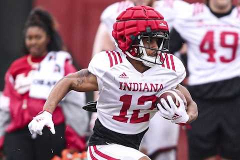 Indiana’s newcomer RB Jaylin Lucas is proving he belongs on the field this fall