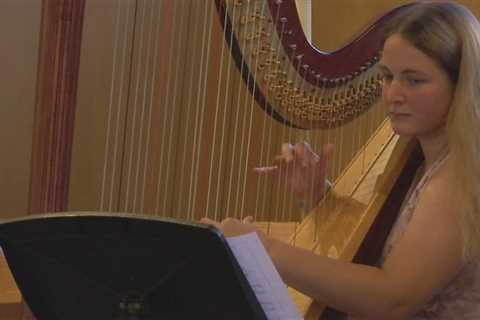 Romanian harpist plays at Rockford