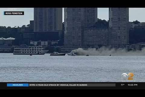 Good Samaritan helps rescue passengers from yacht fire on Hudson River