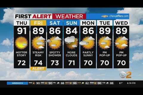 First Alert Forecast: CBS2 8/24 Evening Weather at 6PM