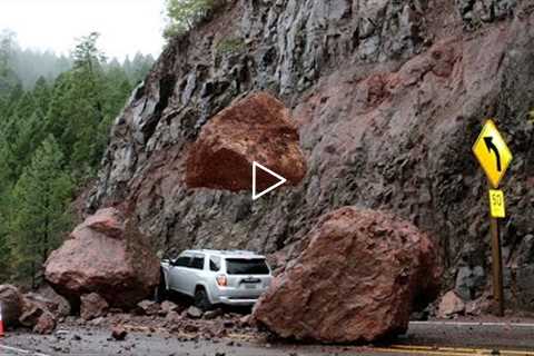 Most SCARY Rockfalls, Landslides & Avalanches Caught On Camera