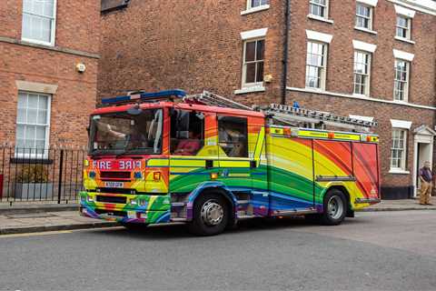 Fire brigades spend £17k of taxpayers’ money decorating engines in LGBT rainbow colours