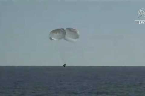 SpaceX ferries astronauts back to Earth after half-year away