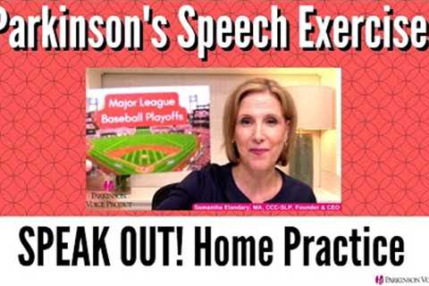 10/12/22 Parkinson''''s Speech Exercises: MLB Playoffs