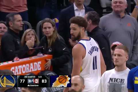 Suns fans ERUPT as Klay Thompson ejected for first time in his career 👀