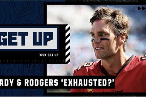 EXHAUSTED?! Reacting to Kurt Warner’s comments about Brady & Rodgers 😳 | Get Up