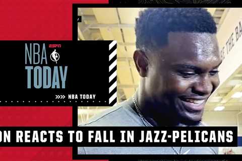 ‘I’ve taken a lot falls…but damn’ 😅 Zion comments on hard fall in Jazz-Pelicans | NBA Today