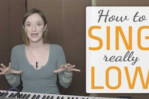 How to sing really low - Vocal Fry & Glottal Stop singing exercises to sing lower