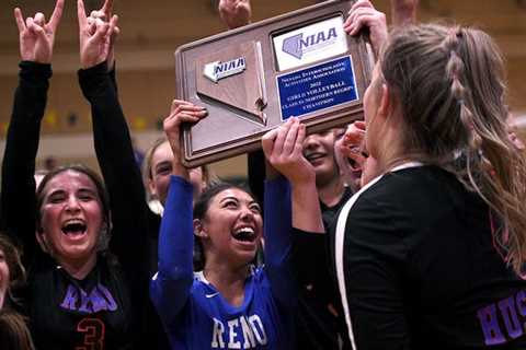 Reno wins volleyball Regional title over Manogue;  State starts Friday