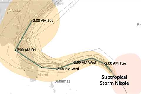 Will Tropical Storm Nicole hit Orlando?  Here’s the latest forecast track – Sun Sentinel