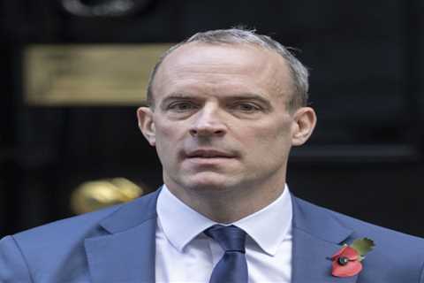 Dominic Raab accused of chucking tomatoes across a room in an explosive ‘tirade’ at Ministry of..