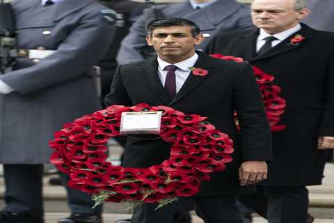 Rishi Sunak and record seven surviving former PMs stood in tribute together at Remembrance Day..