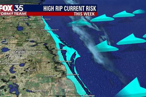 Pleasant weather day but beware of high rip current risk at beaches this week