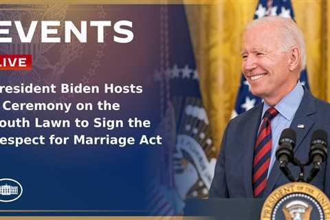 President Biden Hosts a Ceremony on the South Lawn to Sign the Respect for Marriage Act