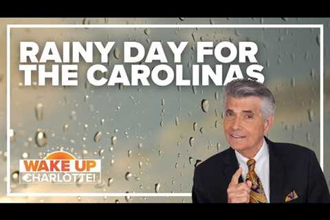 Rain covering the Carolinas today