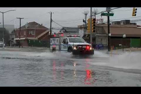 Tidal flooding impacts neighborhoods in the Rockaways