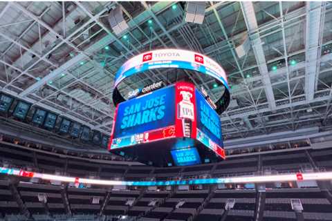 San Jose Sharks new scoreboard rivals these in Instances Sq.