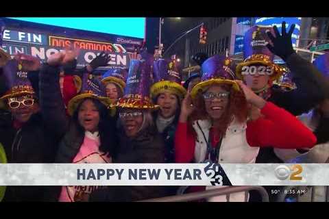 New Year’s Eve revelers celebrate in Times Square