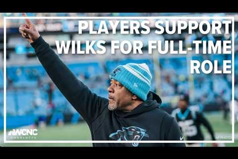 Panthers players support Steve Wilks for full-time role