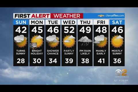 First Alert Forecast: CBS2 1/14 Nightly Weather at 11PM