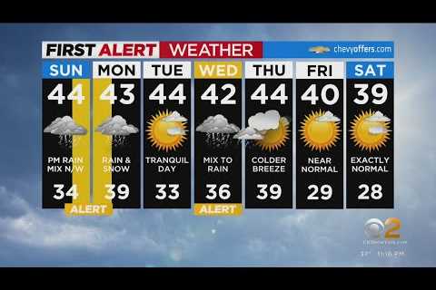 First Alert Forecast: CBS2 1/21 Nightly Weather at 11PM