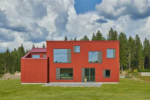 A Fashionable Purple Home in Sweden Close to the Arctic Circle