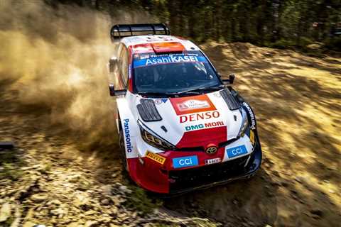 Evans takes the lead on a dramatic Friday; Loeb, Ogier retire