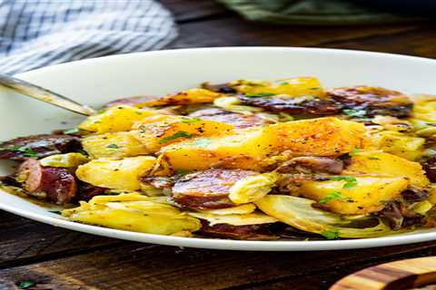 Braised One Pan Sausage Cabbage and Potatoes