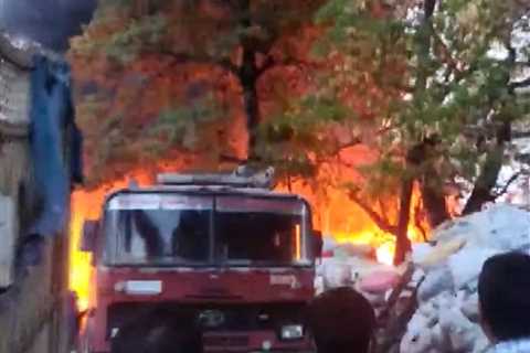 Huge Fire Breaks Out At Plastic Waste Godown In Hyderabad, No Casualties Reported