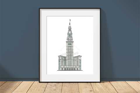 Terminal Tower Cleveland Ohio Architecture Art Print