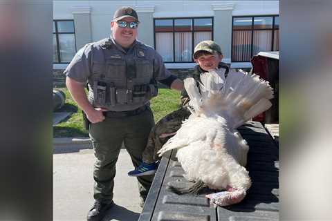 Youth Turkey Hunter Tags a Rare, White Gobbler