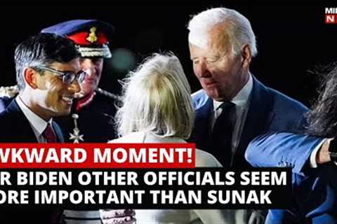 Rishi Sunak Joe Biden Viral Video | Awkward Moment For Sunak, Joe Biden Appears To Push UK PM