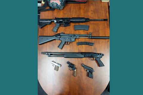 Man arrested, ‘stash’ of weapons, suspected narcotics seized in Hayward bust