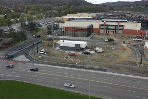 New drone footage of the Oakdale Commons construction