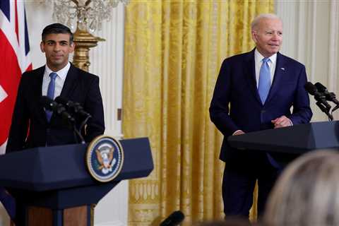 Rishi Sunak and Joe Biden announce sweeping new economic pact to tear down trade barriers