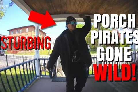 Disturbing Porch Pirates Gone Wild (Ring Doorbell Camera) Captures Pirates on the Run!